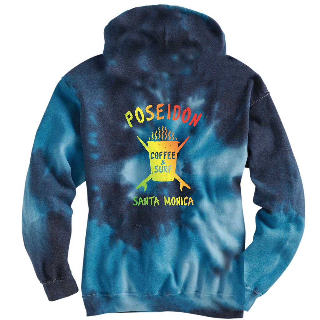 Poseidon Coffee and Surf Tie Dye Hoodie