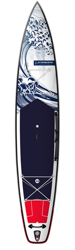 2024 STARBOARD INFLATABLE SUP 12'6" X 28" X 4.75" TOURING S BLUE WAVE DELUXE SC BOARD