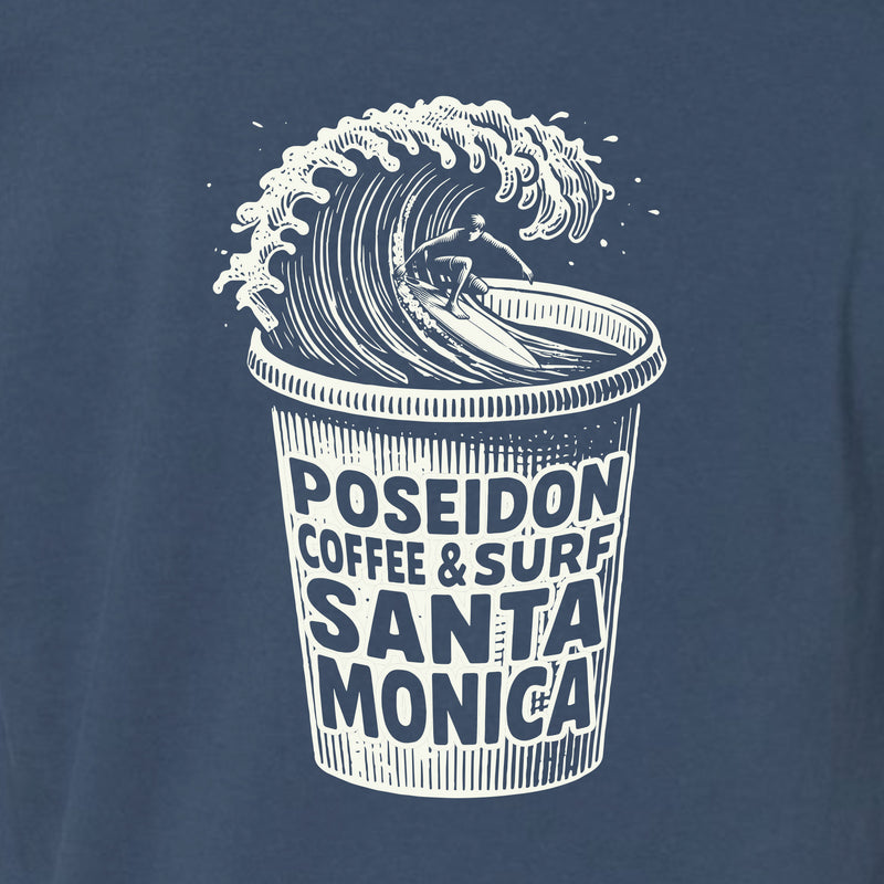 Poseidon Coffee and Surf Long Sleeve - Light Blue