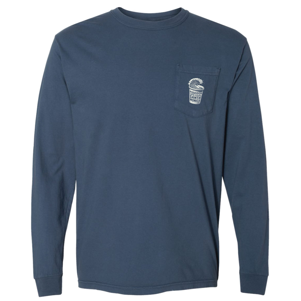 Poseidon Coffee and Surf Long Sleeve - Light Blue