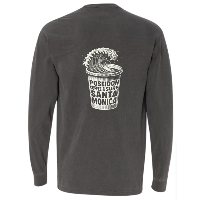 Poseidon Coffee and Surf Long Sleeve - Pepper Grey