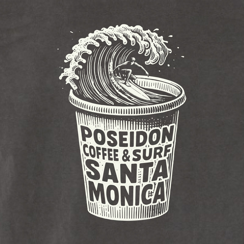 Poseidon Coffee and Surf Long Sleeve - Pepper Grey