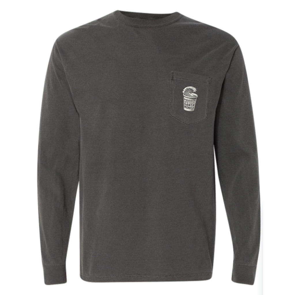 Poseidon Coffee and Surf Long Sleeve - Pepper Grey