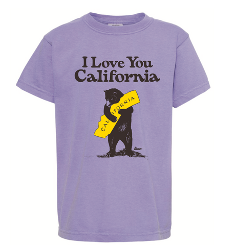 Poseidon Kids I Love You California Tee - Violet – Poseidon