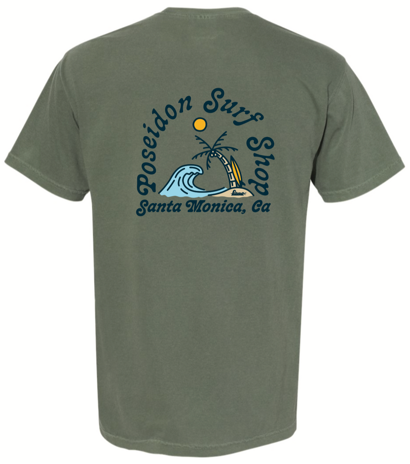 Poseidon Santa Monica Pocket Tee - Moss Green
