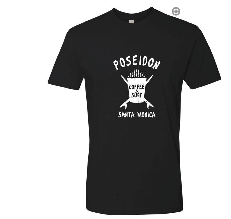 Poseidon Coffee & Surf Unisex Pocket Tee