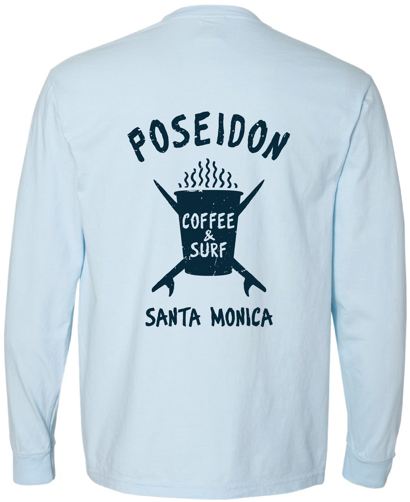 Poseidon Coffee and Surf Long Sleeve Tee