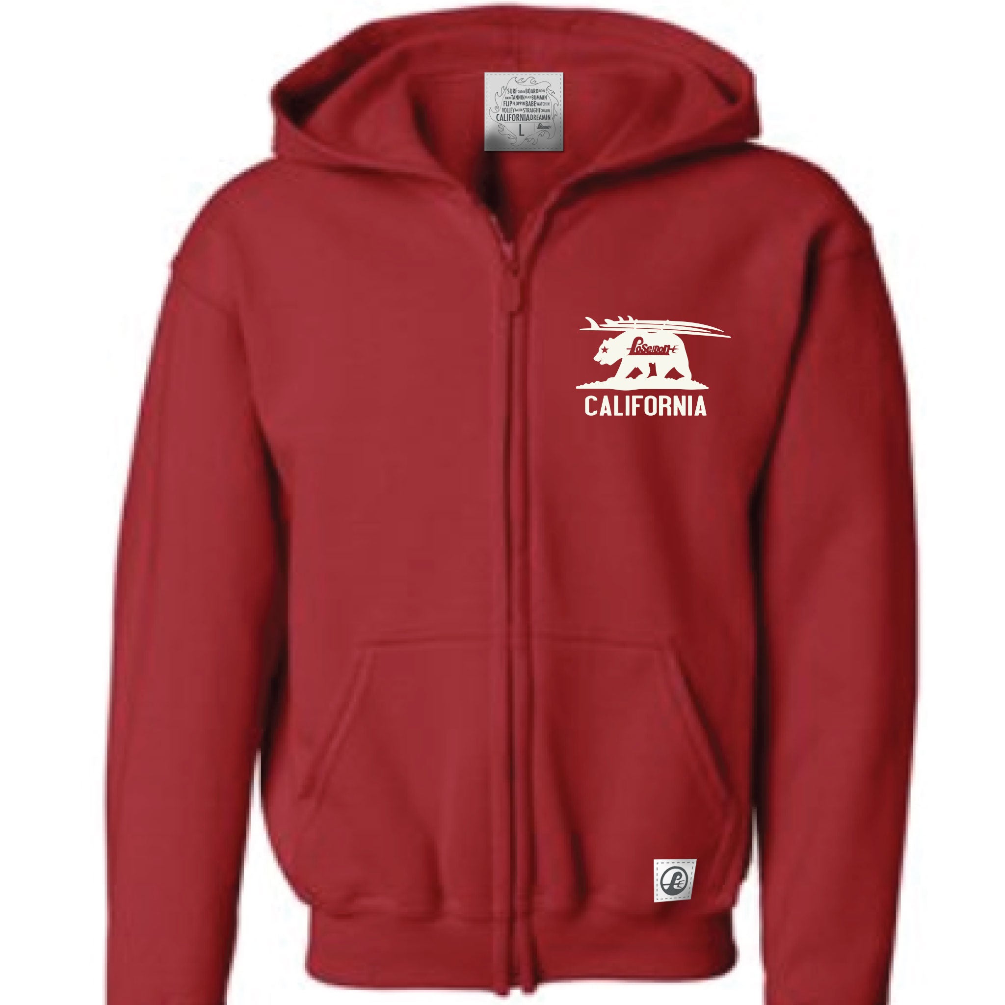 Poseidon Kids California Surf Trip Hoodie - Red – Poseidon