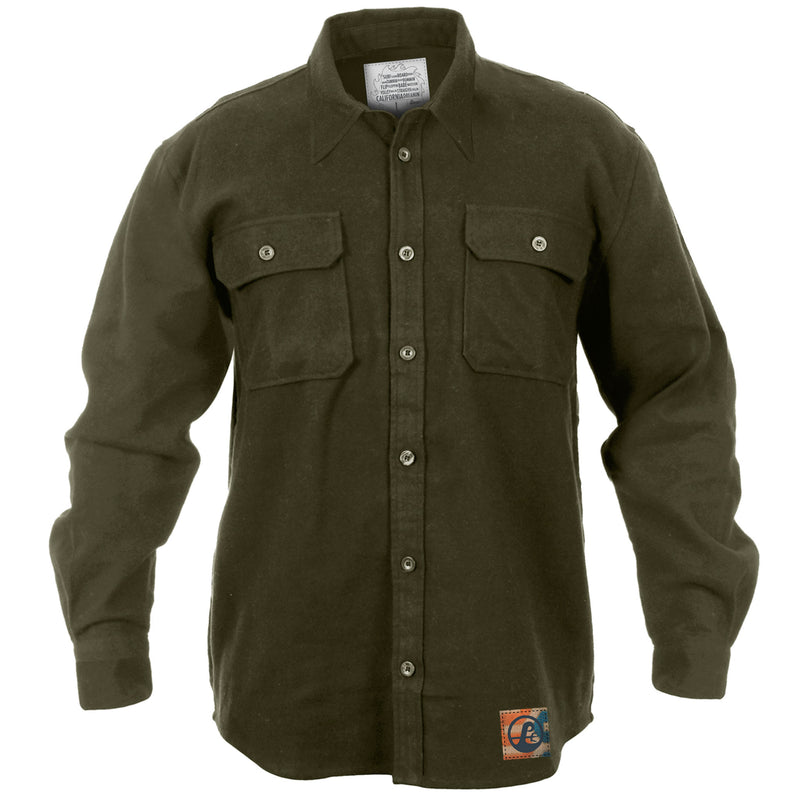 Poseidon Mountain Flannel - Army