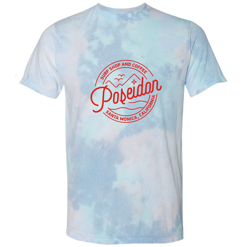 Poseidon Coffee and Surf Logo Tee - Turquoise