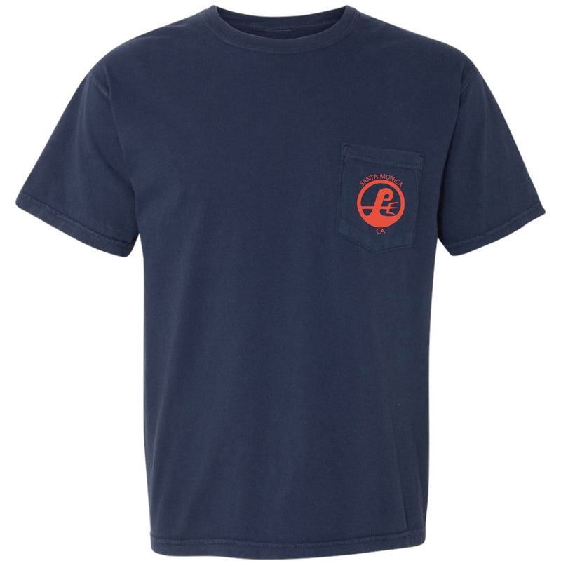 Poseidon Surf Shop Classic Pocket Tee - True Navy