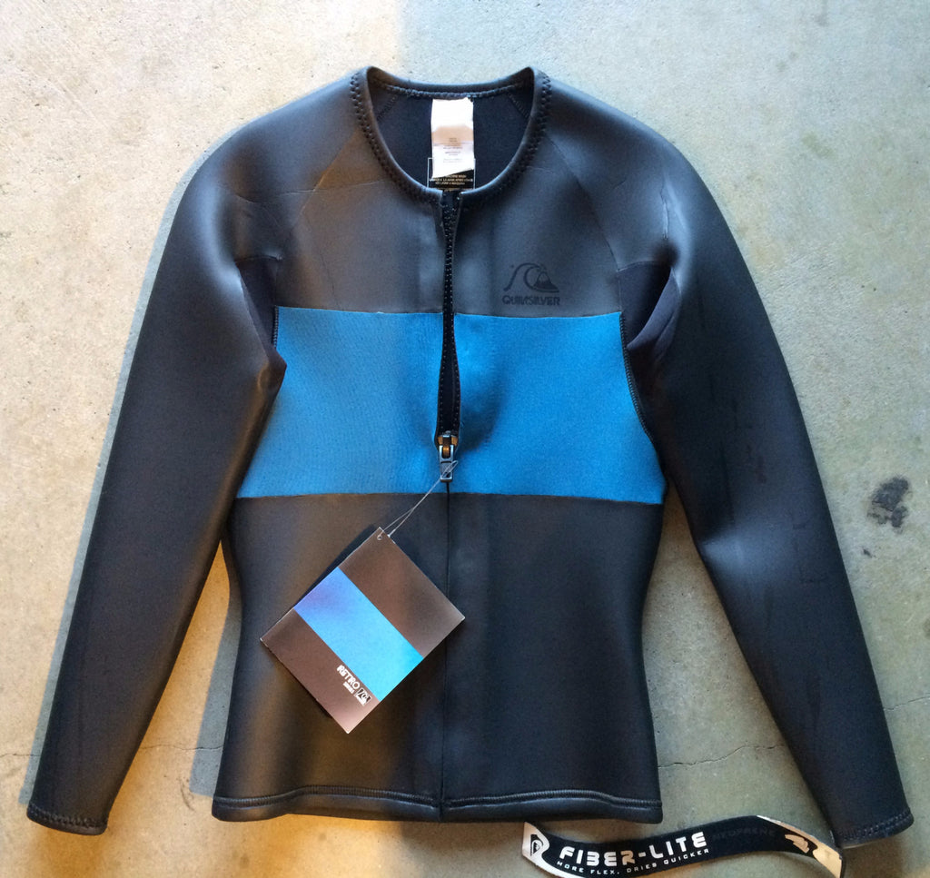 Quicksilver Retro Front Zip Wetsuit Jacket