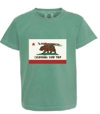 Poseidon Kids California Surf Trip Tee - Grass