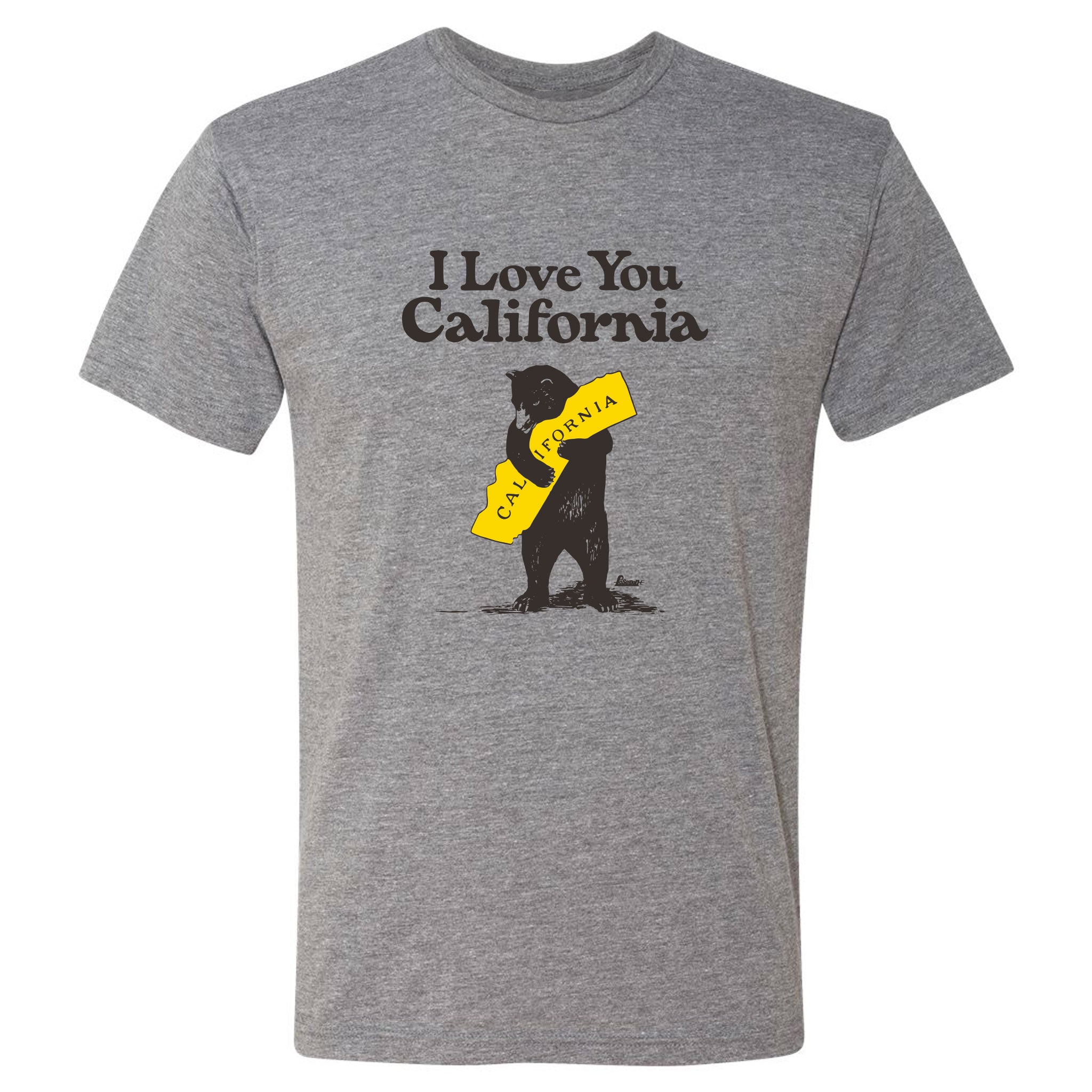 Poseidon I Love You California Tee - Heather Grey – Poseidon